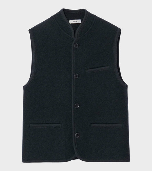 Walker Felted Vest Plombe