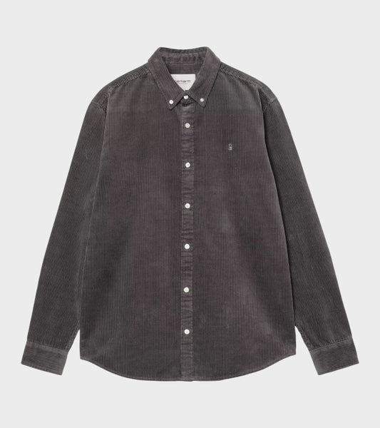 L/S Madison Cord Shirt Graphite