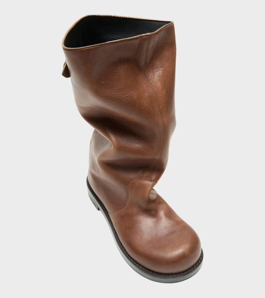 Leather Boots Dark Brown