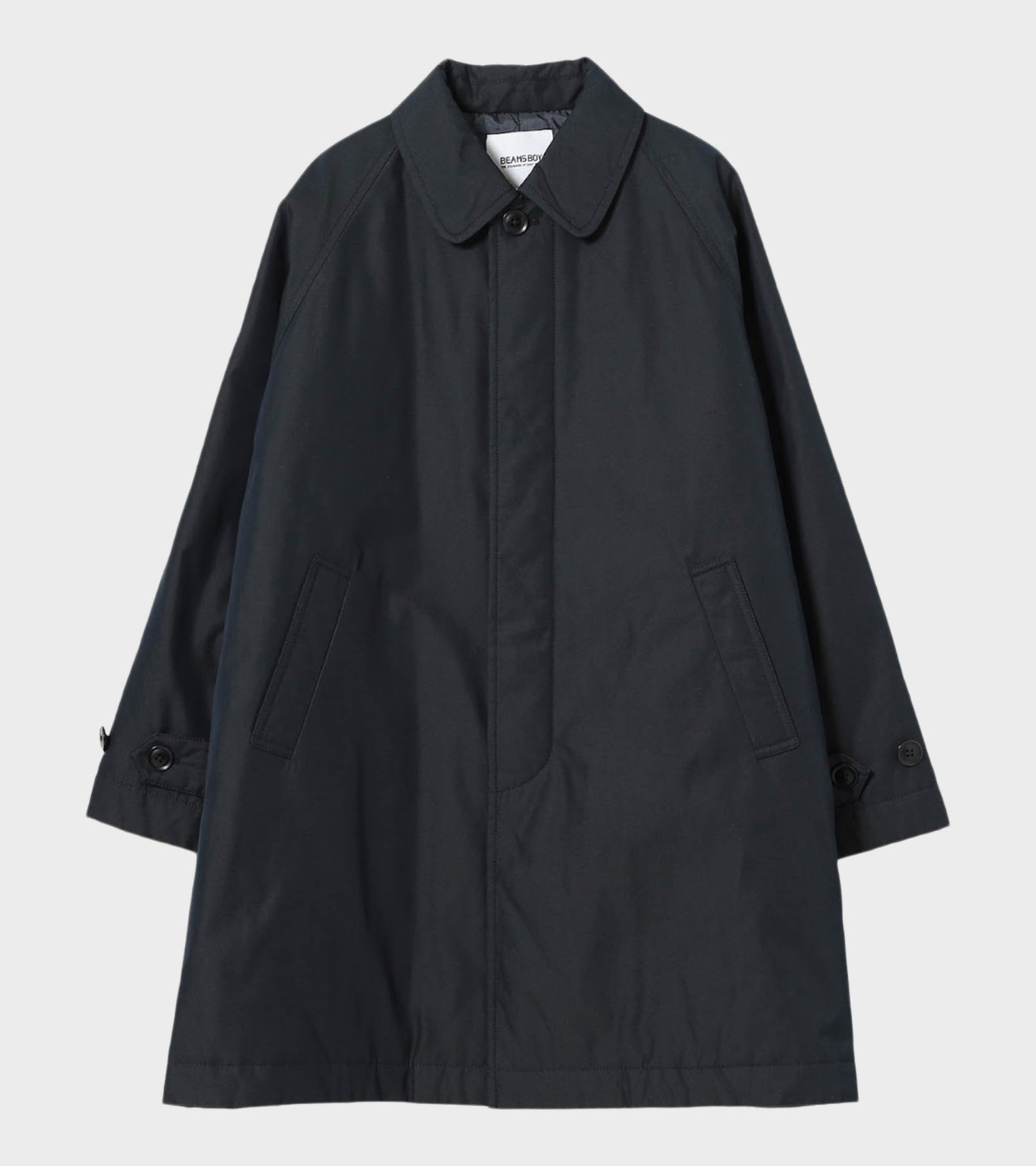 Cotton Blend Coat Dark Navy