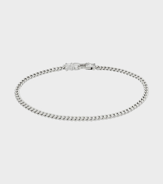 Curb Bracelet M Silver