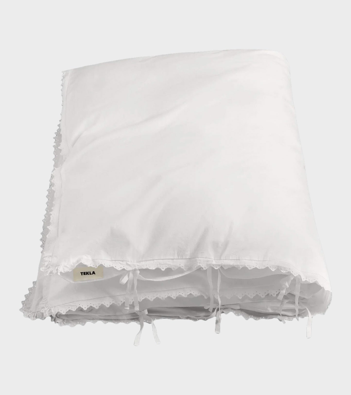 Anaïs Broderie Anglaise Percale Duvet 140x200 Broken White