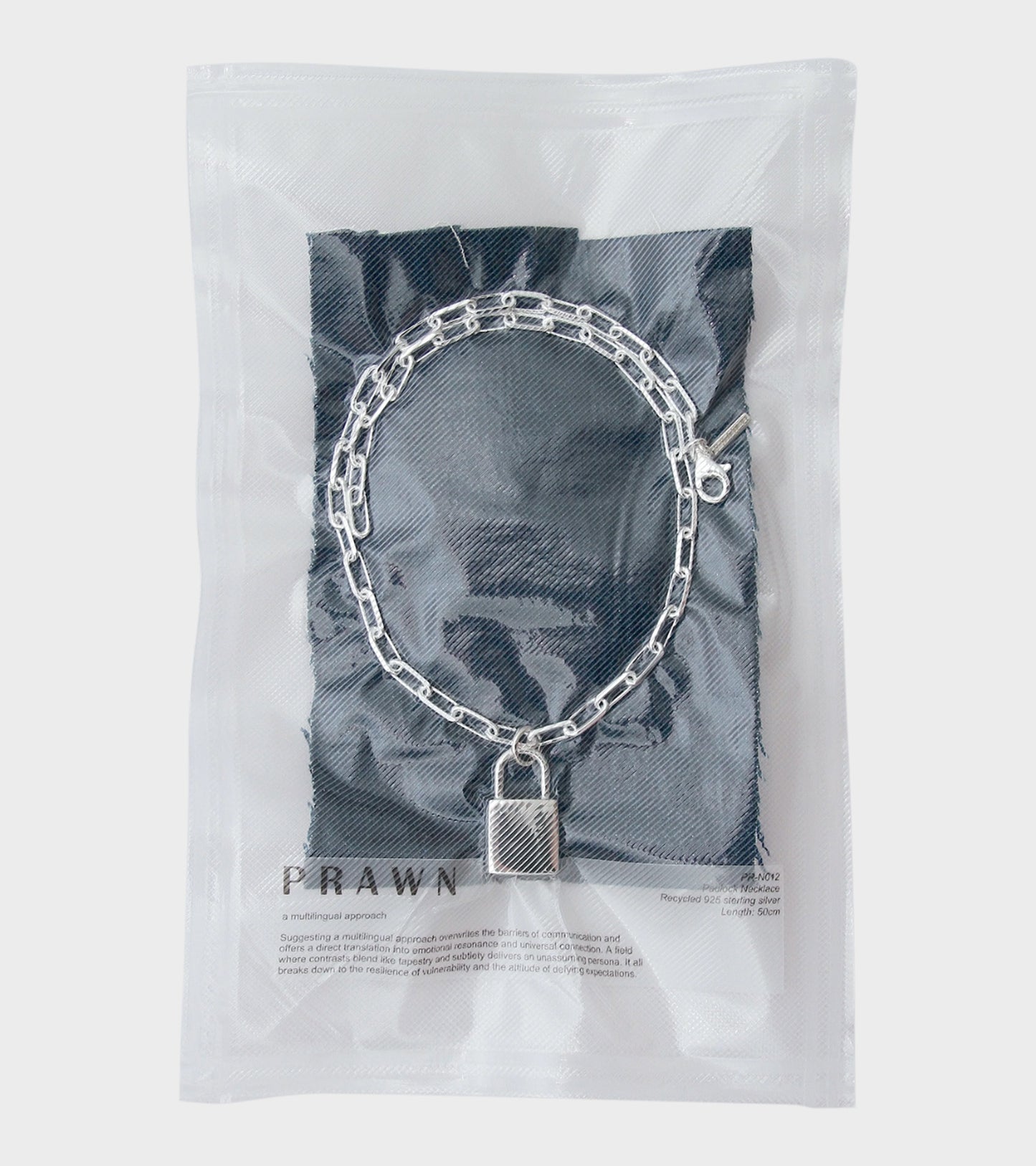 Padlock Necklace Silver