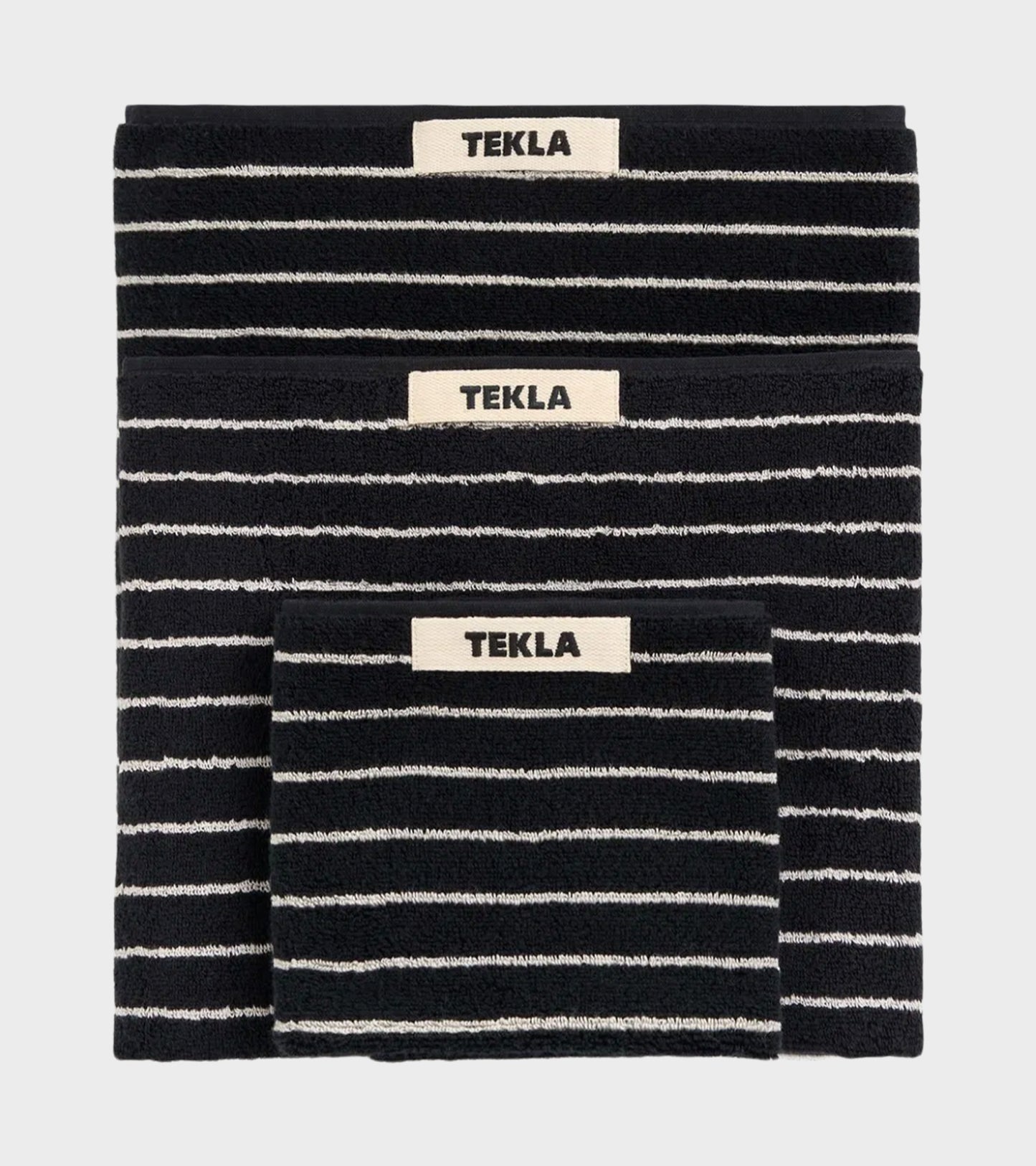 Bath Towel 70x140 Black Stripes