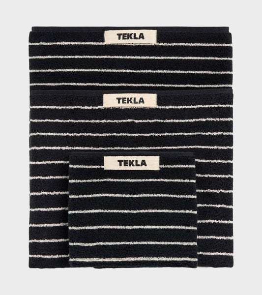 Bath Towel 70x140 Black Stripes