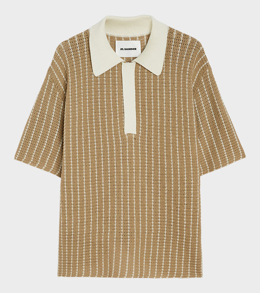 Cotton Knit S/S Polo Shirt Deer