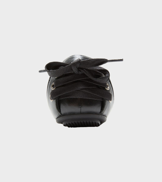 Lace Up Leather Shoes Black