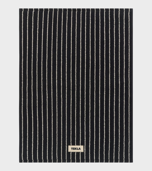 Bath Mat 50x70 Black Stripes
