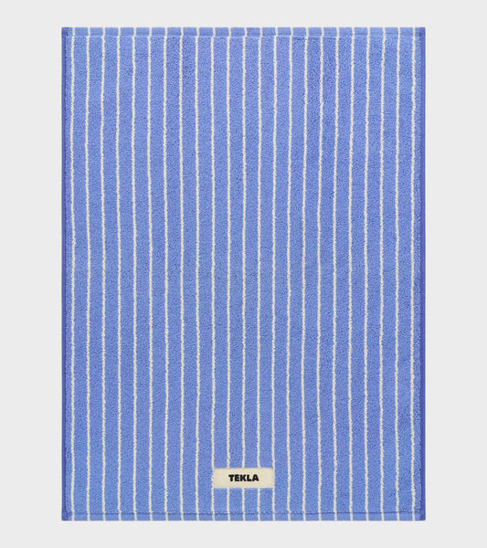 Bath Mat 50x70 Clear Blue Stripes