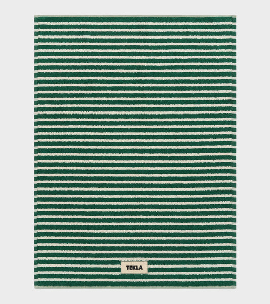 Bath Mat 50x70 Teal Green Stripes