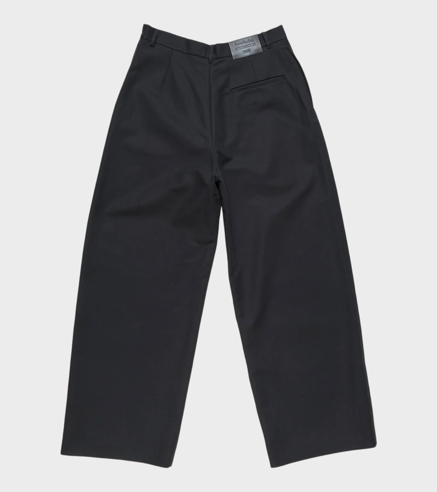 Satin Trousers Black