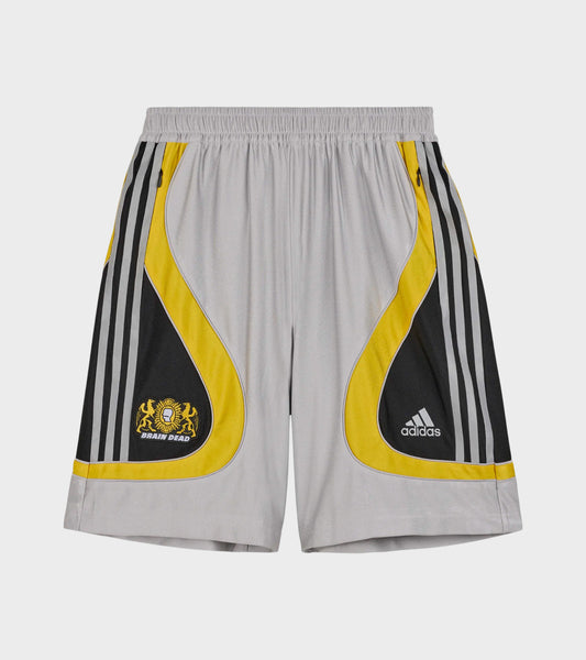 Football Shorts Silver Metallic/Yellow
