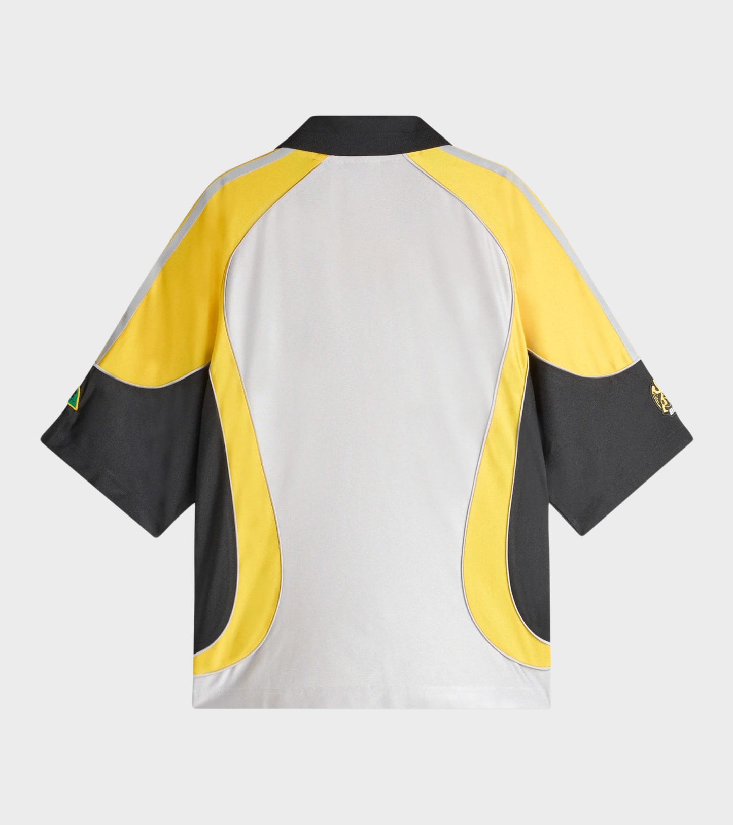 Football Jersey T-shirt Silver Metallic/Yellow