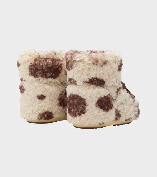 Moon Boot Icon Low Curly Cow Print