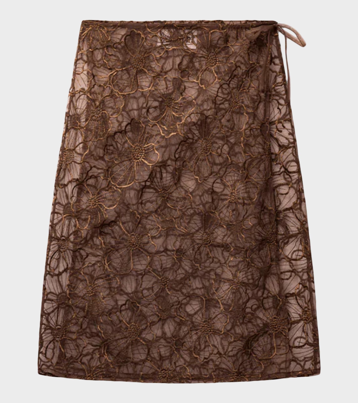 Alba Long Skirt Brown