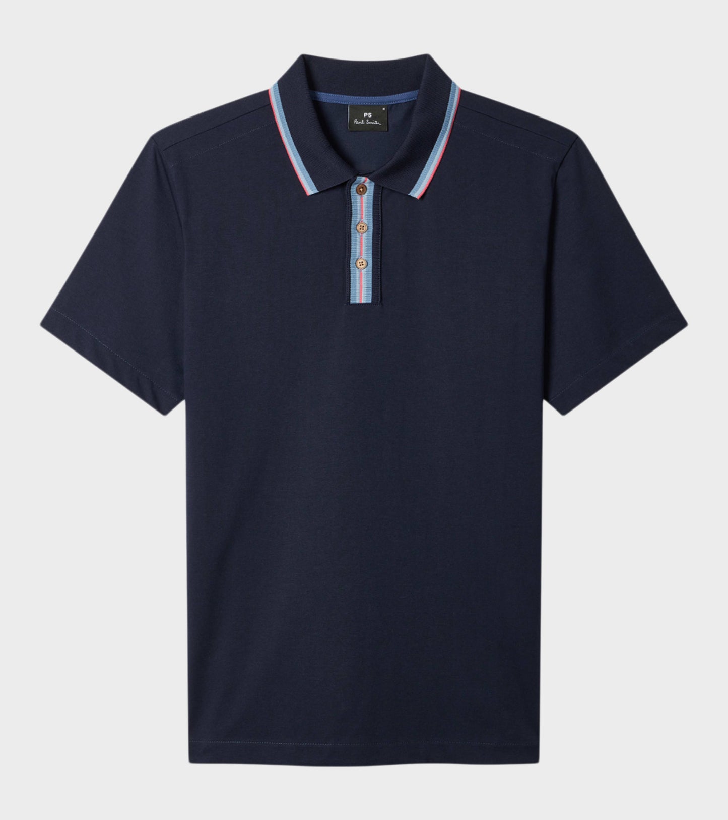Contrast Tipping S/S Polo Navy