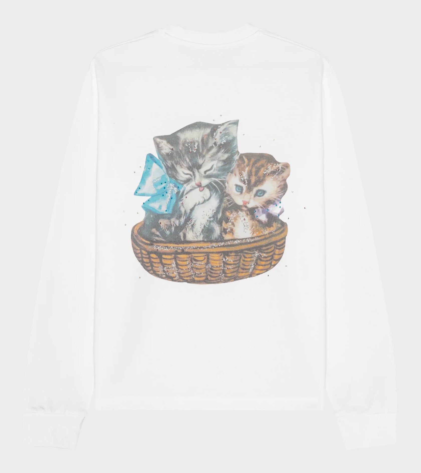 lily white cat shirt Oversized L/S Cat T-shirt White – Dr. Adams