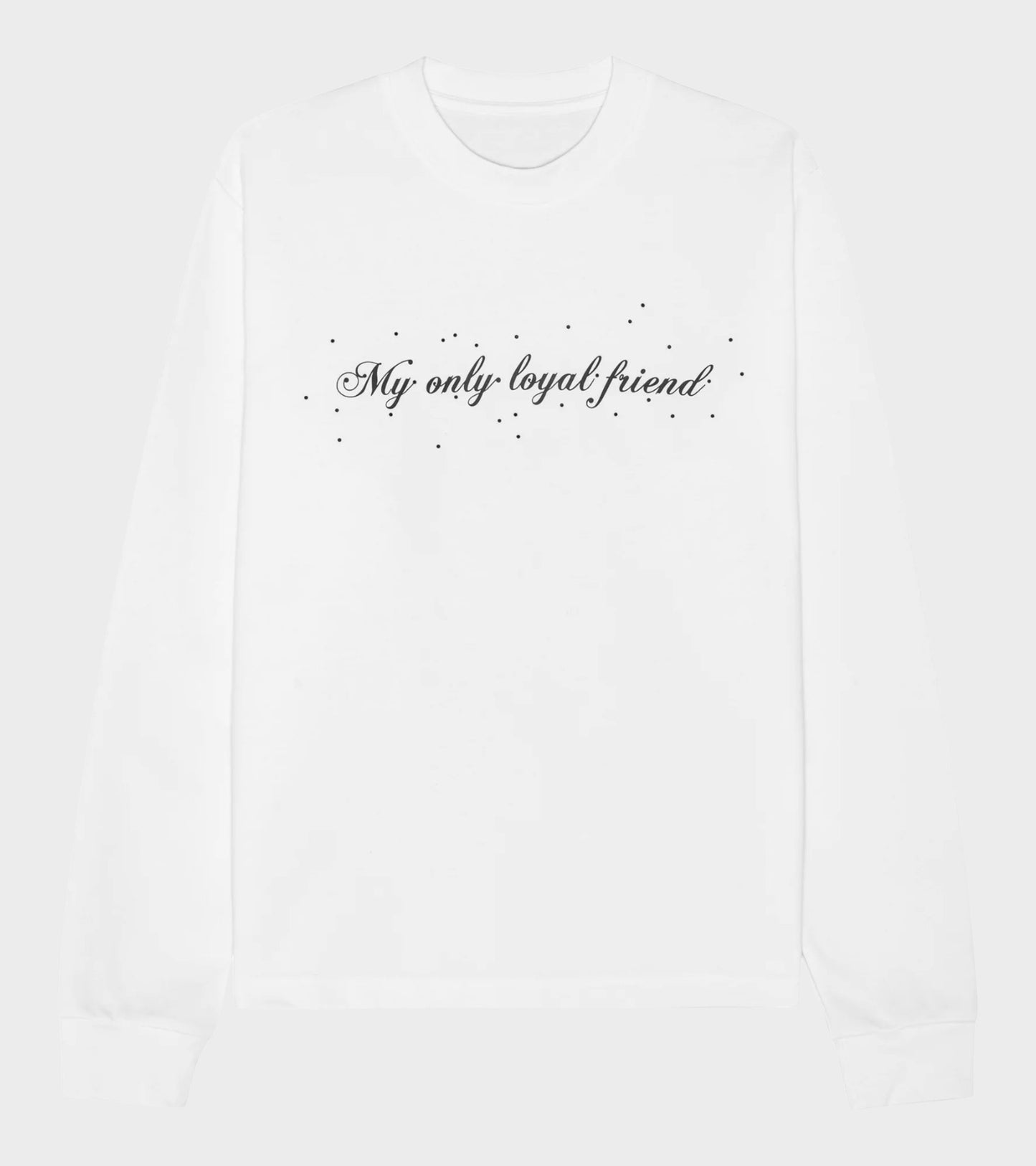 Oversized L/S Dog T-shirt White