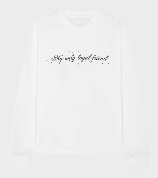 Oversized L/S Dog T-shirt White