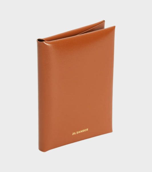 Folded Passport Holder Tan