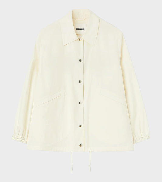 Dry Touch Cotton Poplin Logo Jacket Piuma