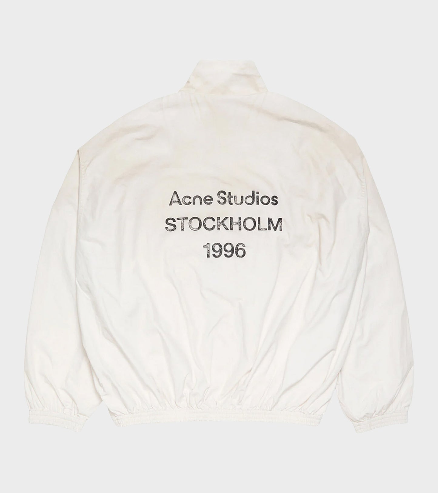 Logo Zipper Jacket Dusty White