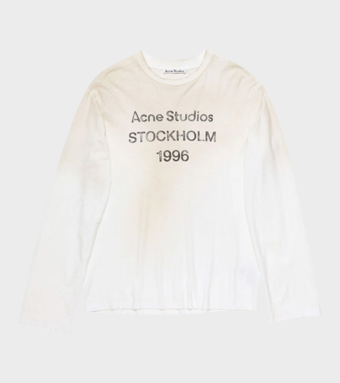 L/S Logo T-shirt Dusty white