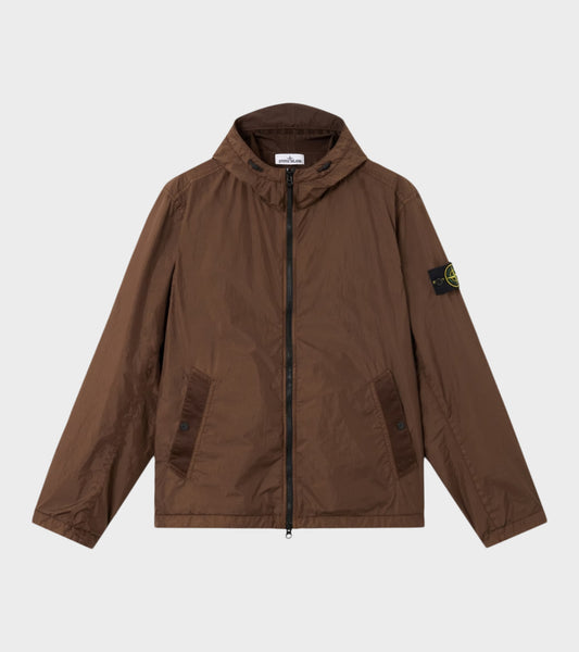 Garment Dyed Crinkle Reps NY Jacket Brown