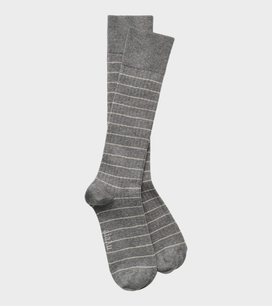 Cotton Long Socks Mix Grey Melange