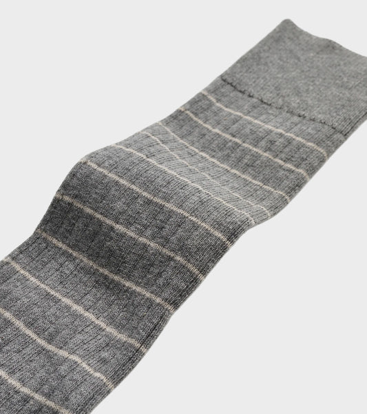 Cotton Long Socks Mix Grey Melange