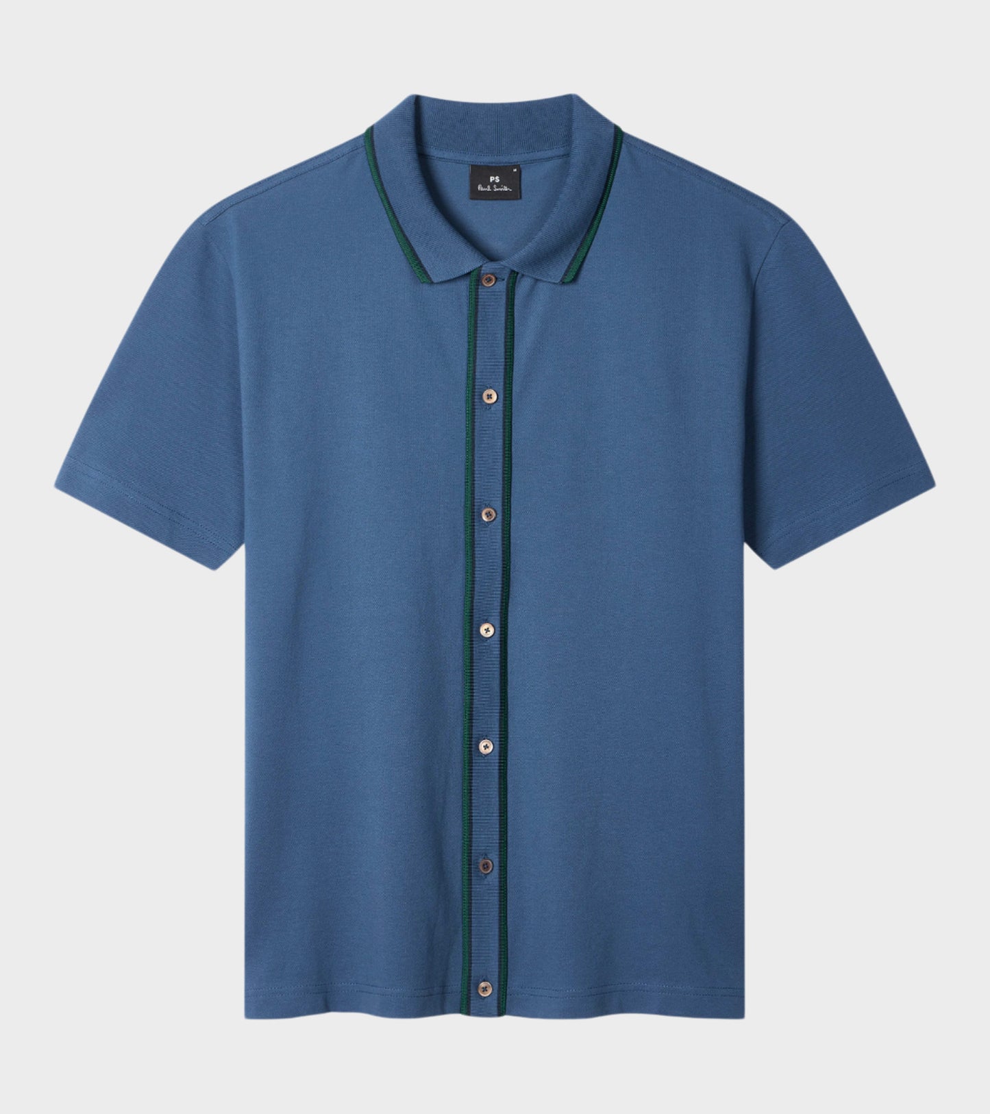 S/S Polo Shirt Mid Blue