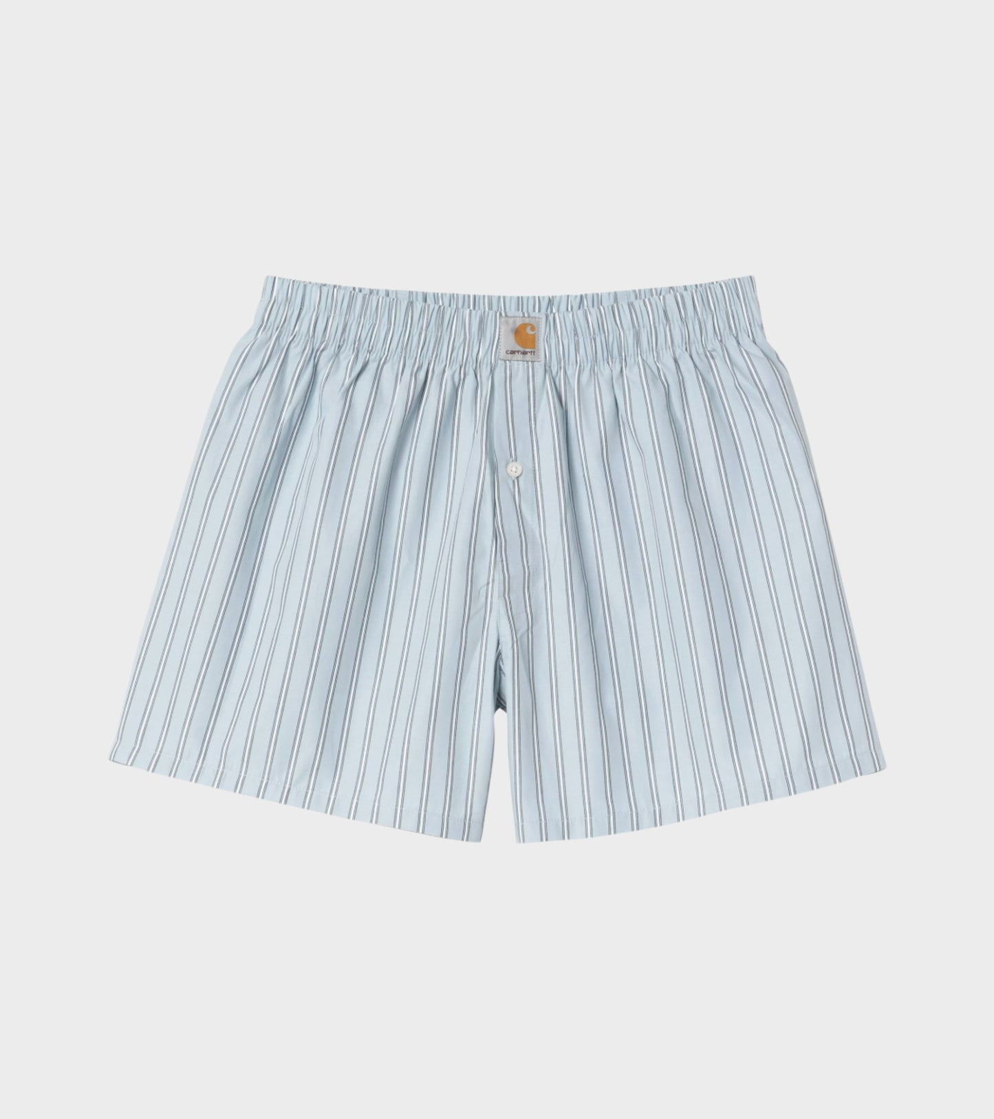 Cotton Boxer Grimsby Stripe Blue Fog