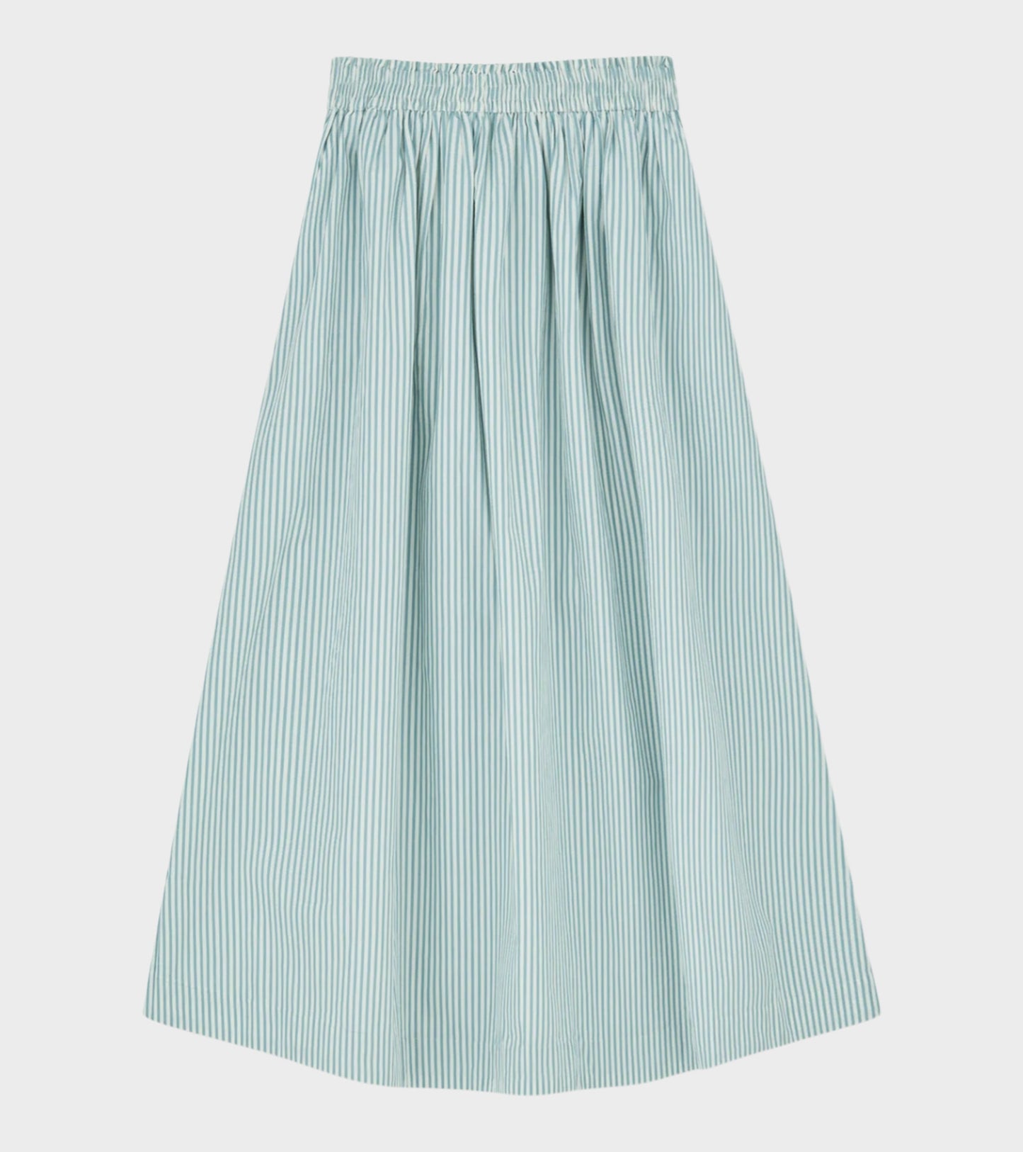 Dagny Skirt White/Aqua Stripe