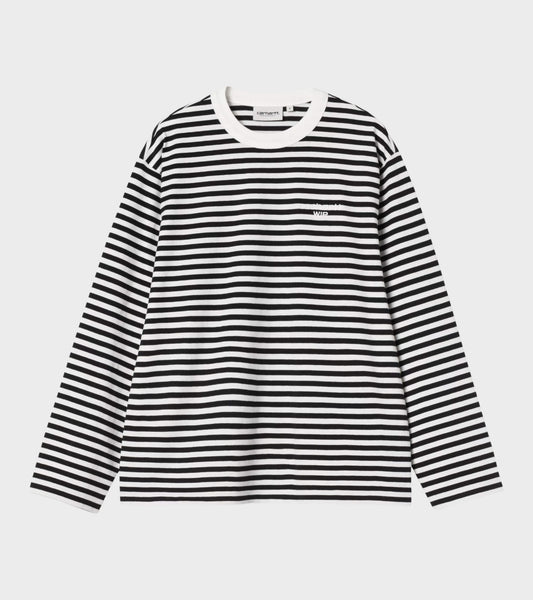 W L/S Ezra T-shirt Black/Wax