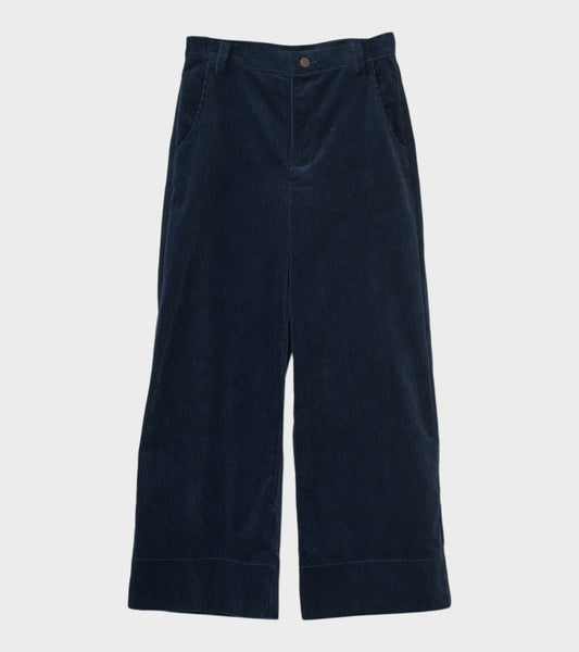 Corduroy Wide Pants Navy