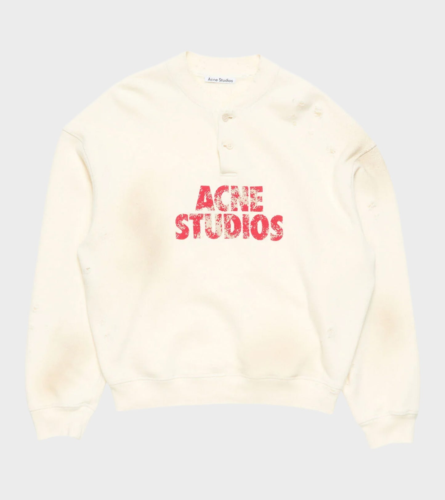 Fleece Logo Sweatshirt Off-white