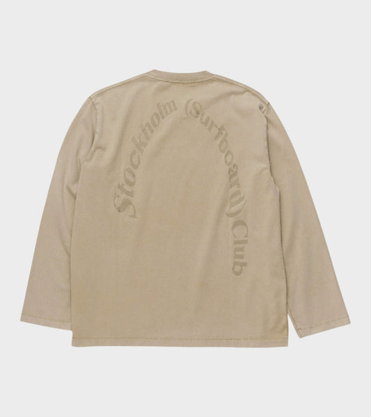 Greg Back Logo Longsleeve Beige