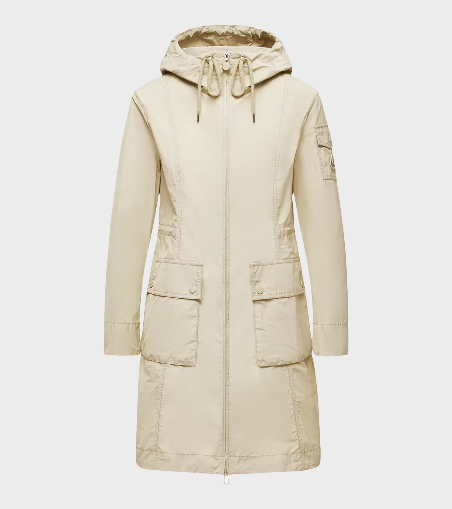 Laerte Hooded Parka Coat Light Beige