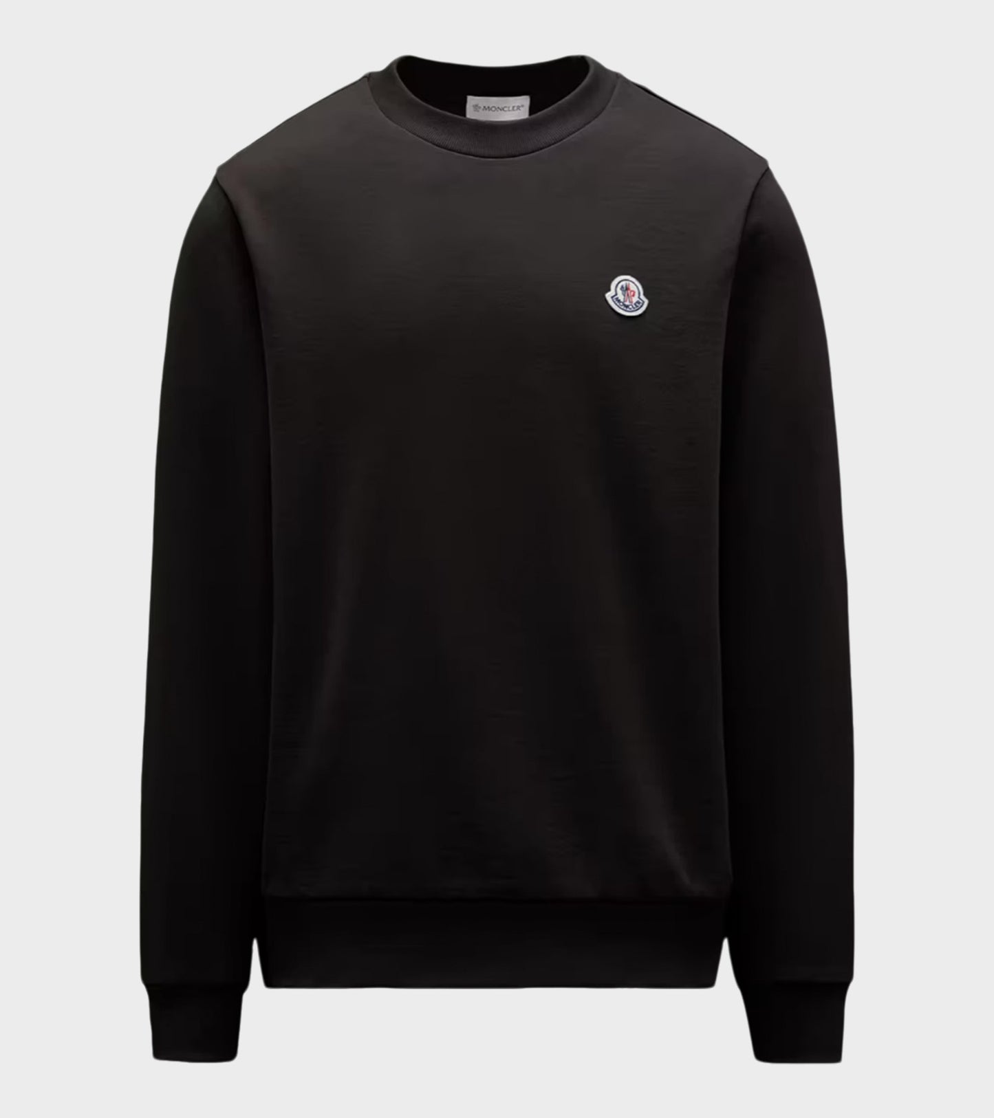 Logo Patch Cotton Sweatshirt Black