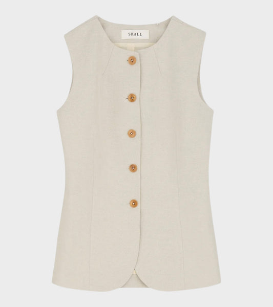 Clementine Waistcoat Natural
