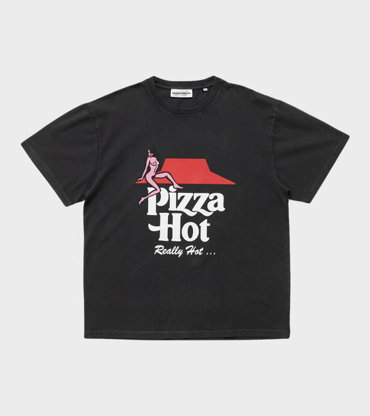 Pizza Hot T-shirt Off-black