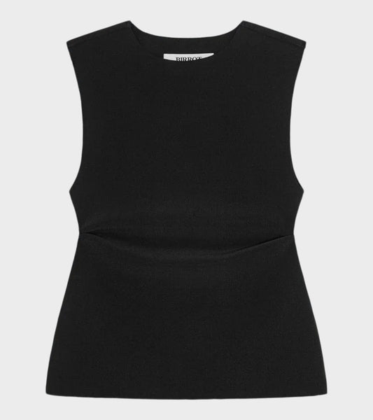 Lay2 Drape Top Black