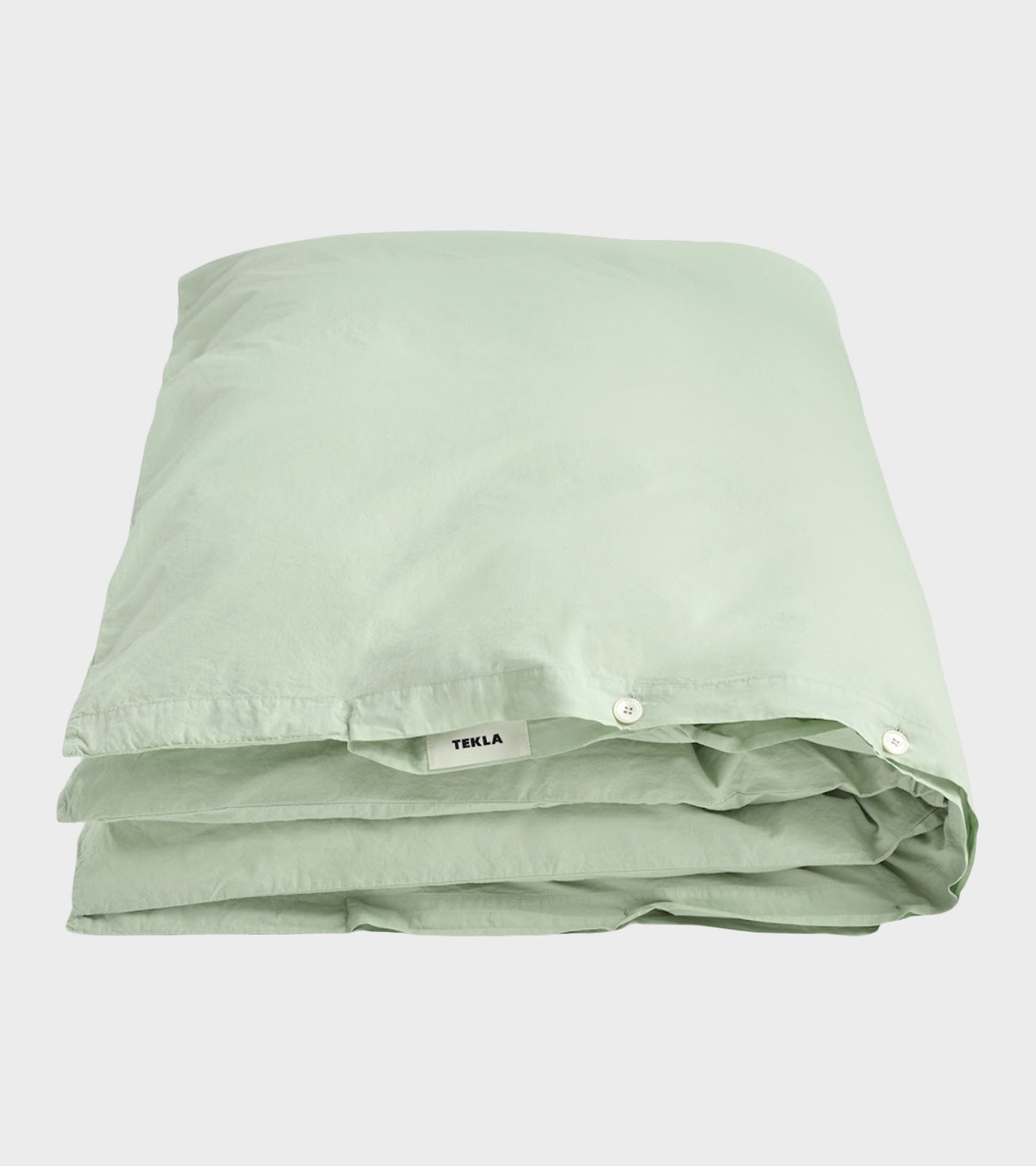 Percale Duvet 140x200 Powder Green