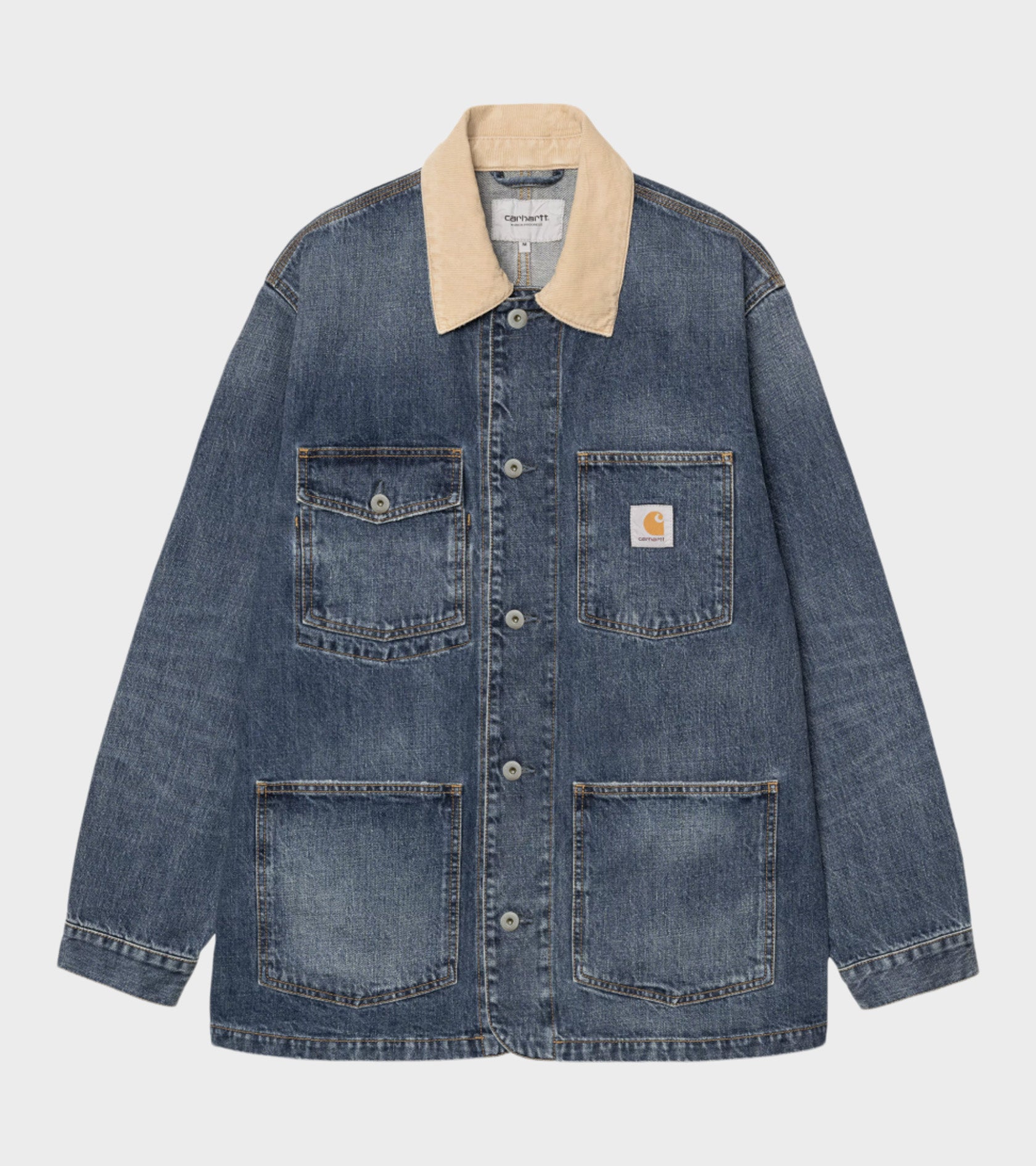 Warren Chore Coat Dark Used Blue/Dusty H Brown – Dr. Adams