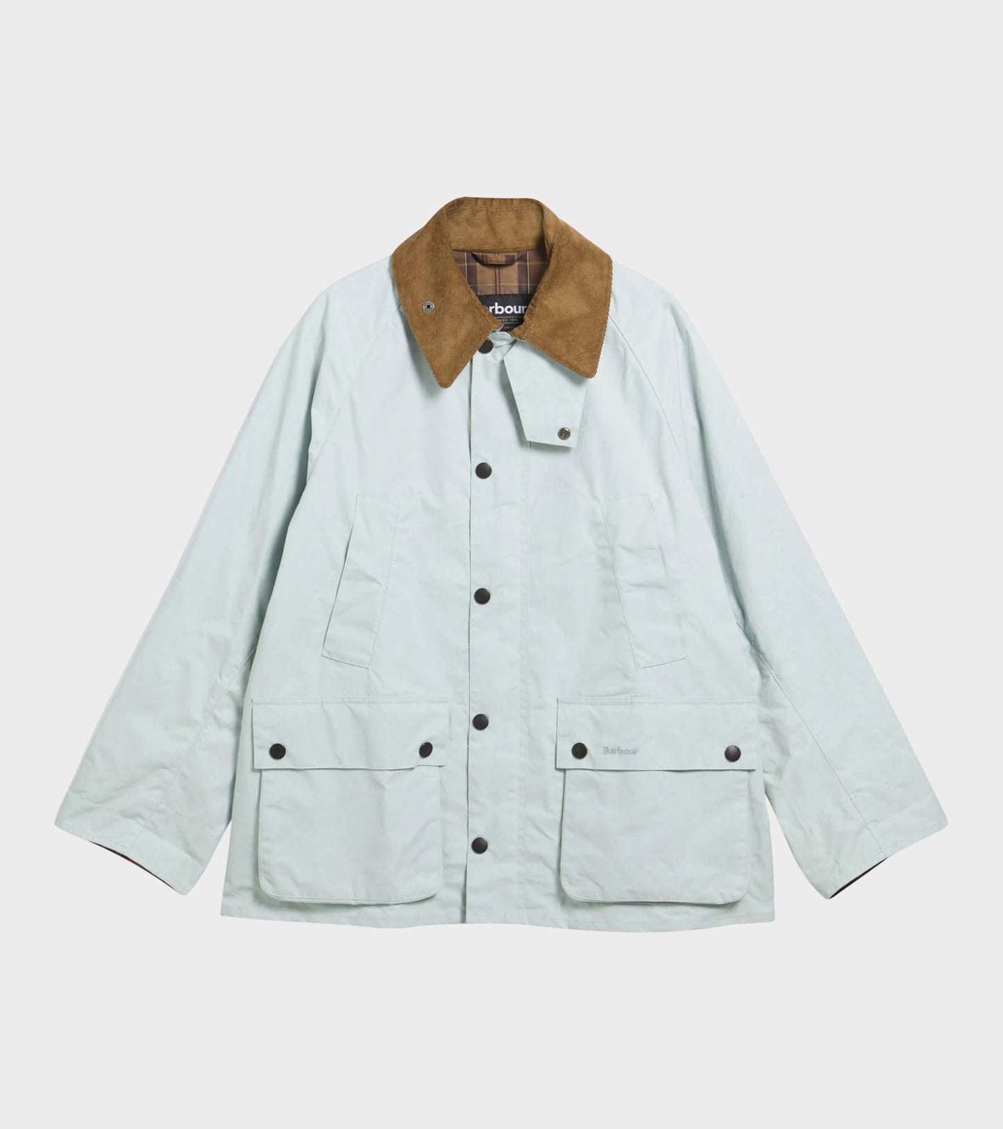 Oversized Bedale Casual Jacket Ice Blue