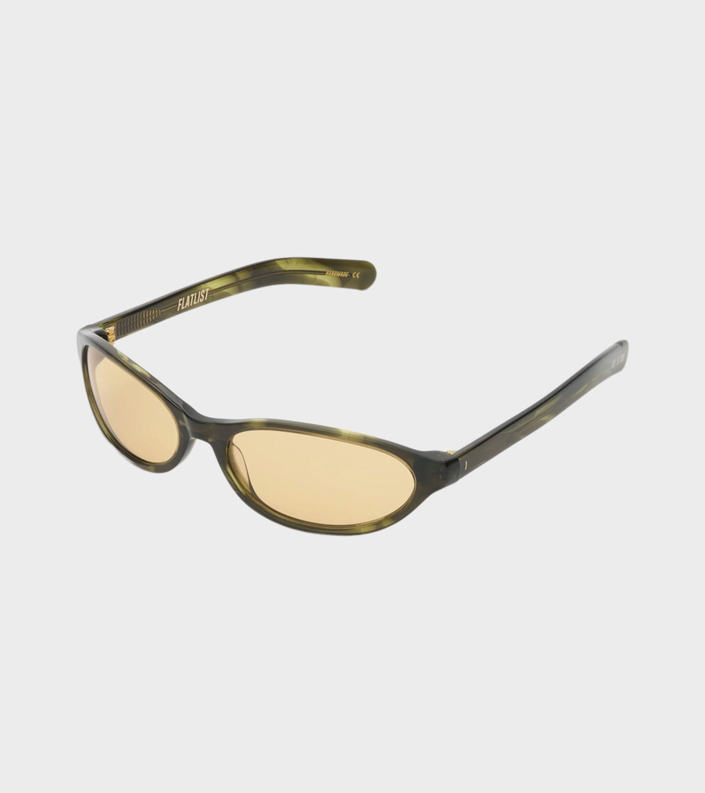 Olympia Olive Horn/Yellow Lens