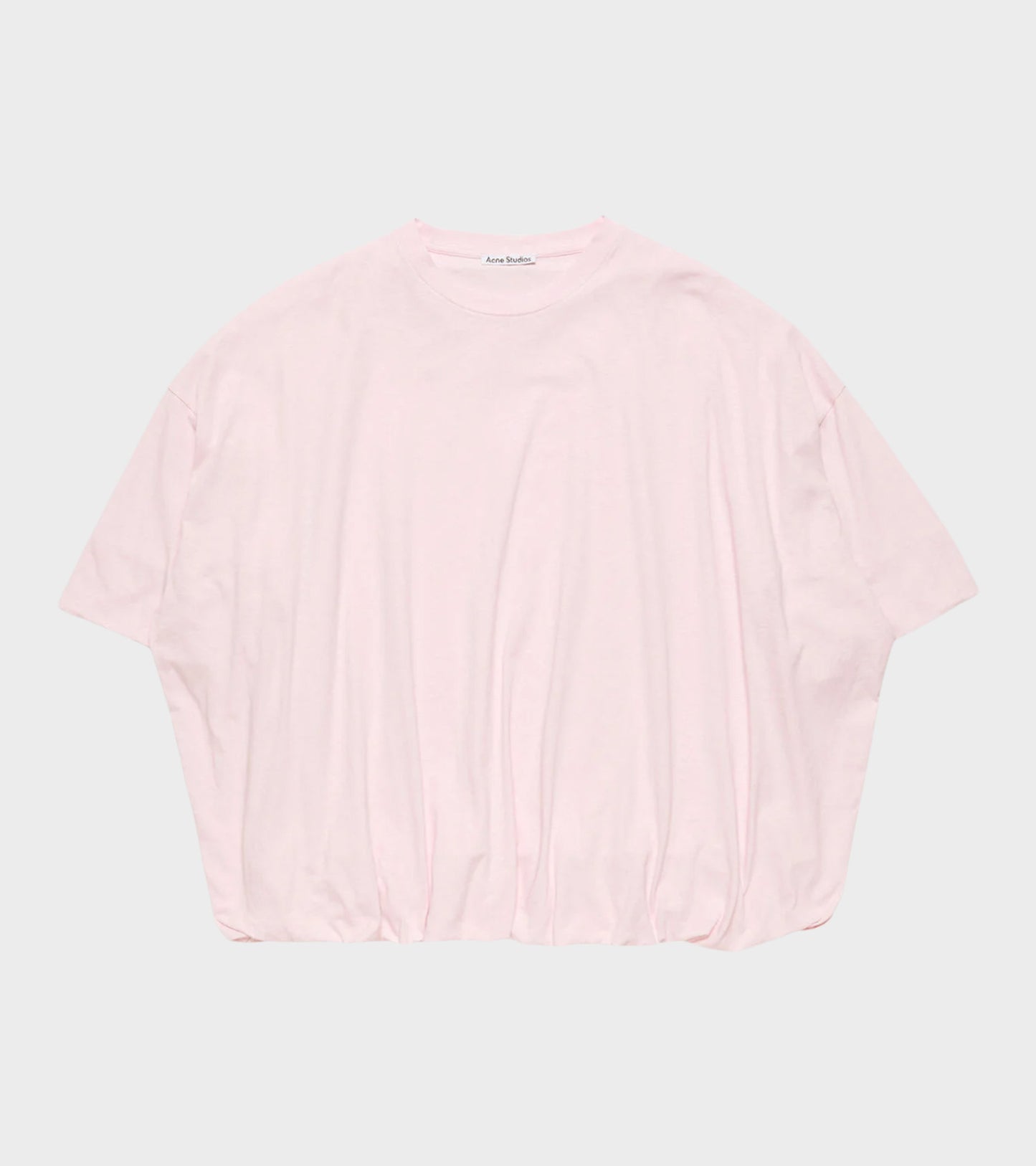 Gathered Logo T-shirt Baby Pink