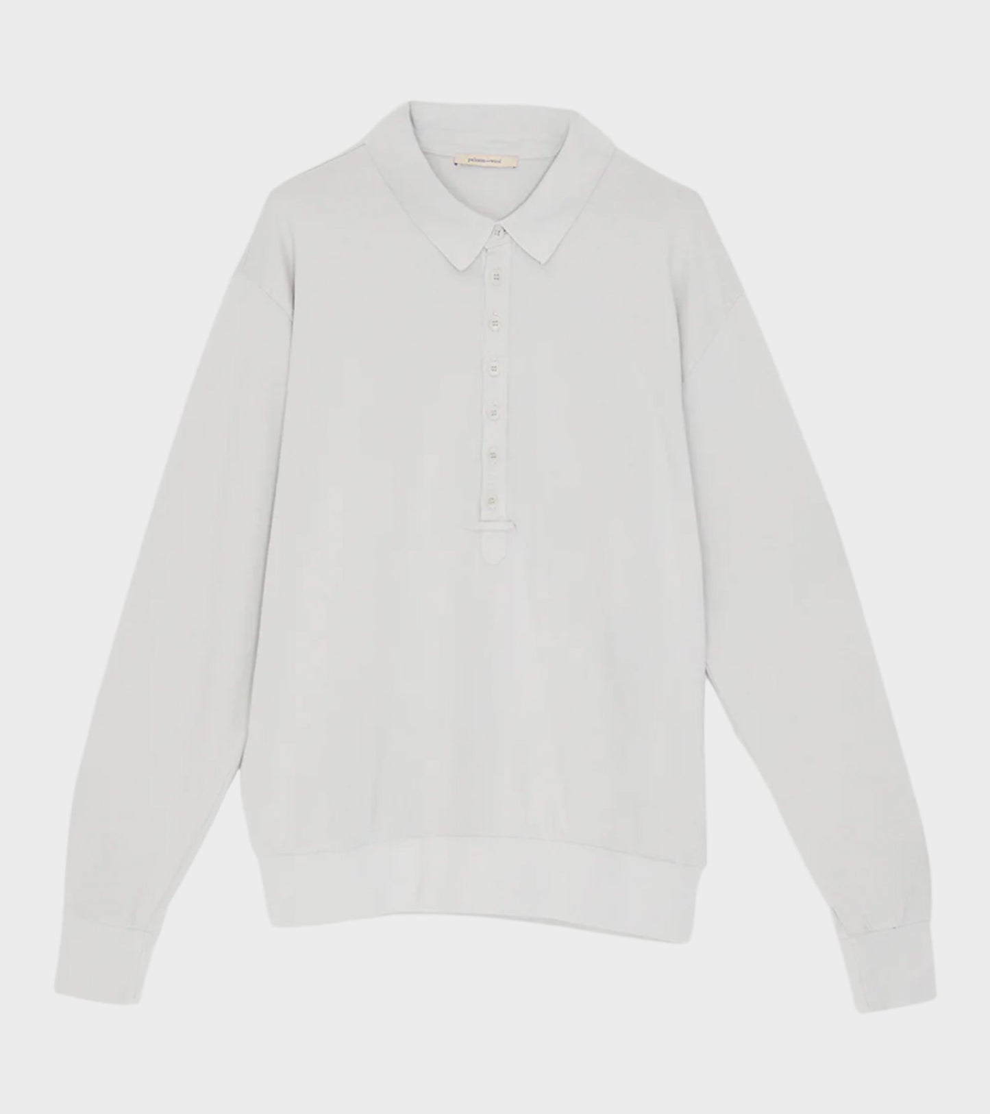 Romi Longsleeve Polo Light Grey