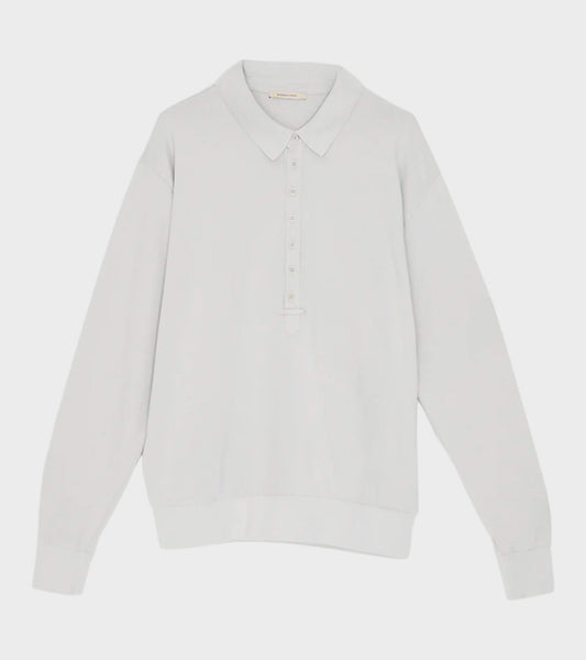 Romi Longsleeve Polo Light Grey