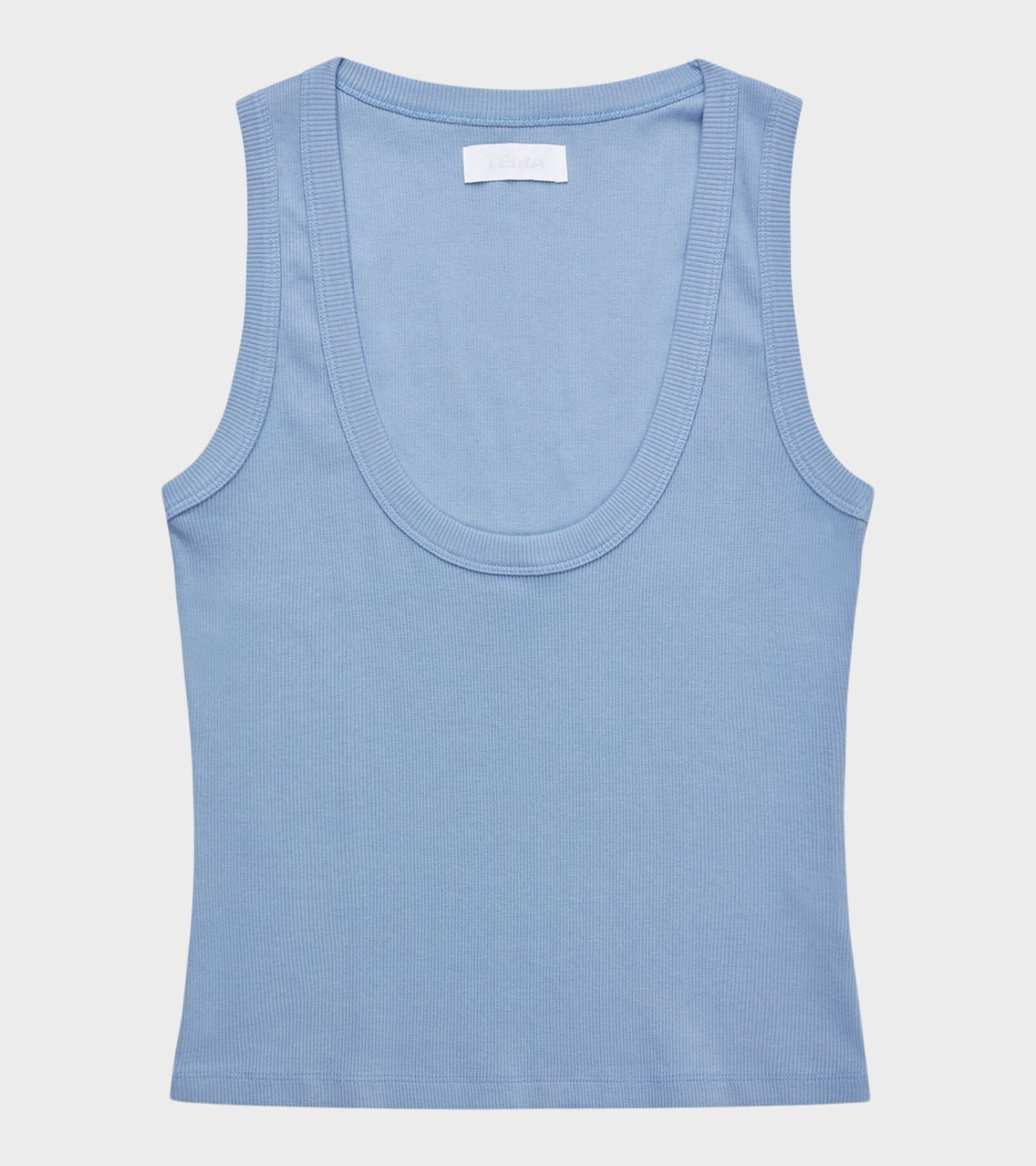 Cat Tank Dove Blue